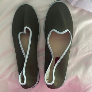 Never worn vibi Venezia Stylish Olive Green Slip-On Shoes